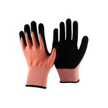 NMSAFETY cut resistant work safety glove nitrile supplies